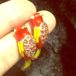 Betsey Johnson Parrot earrings
